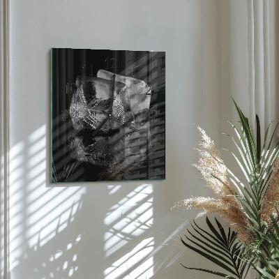 Square wall clock Ice Cubes