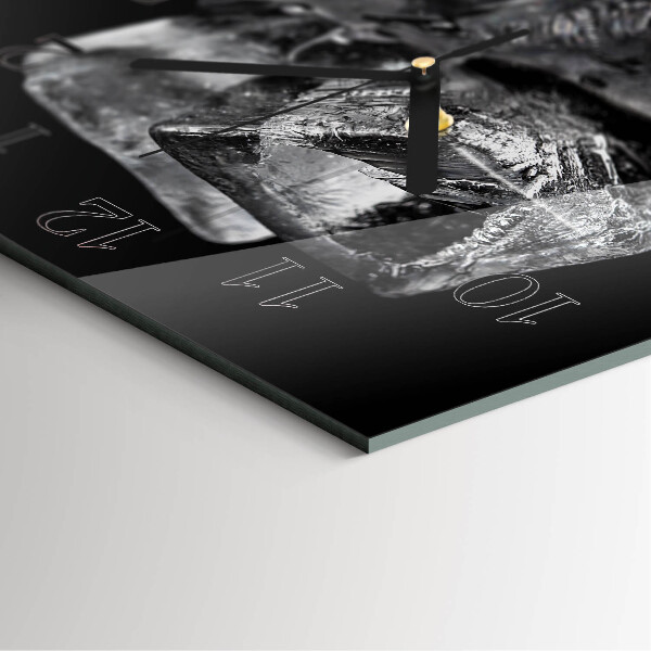 Square wall clock Ice Cubes