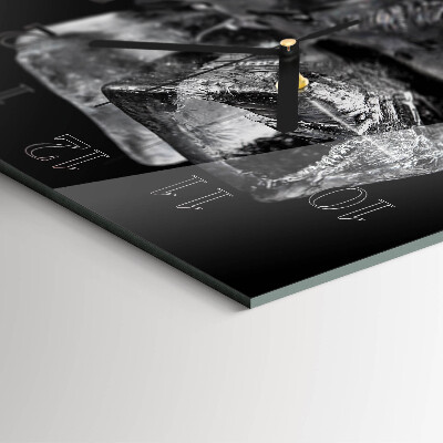 Square wall clock Ice Cubes
