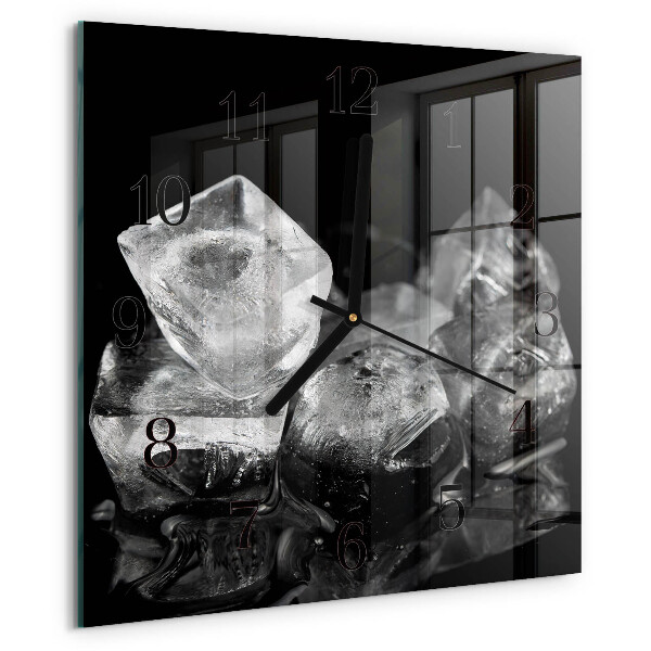 Square wall clock Ice Cubes