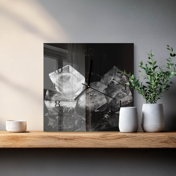Square wall clock Ice Cubes