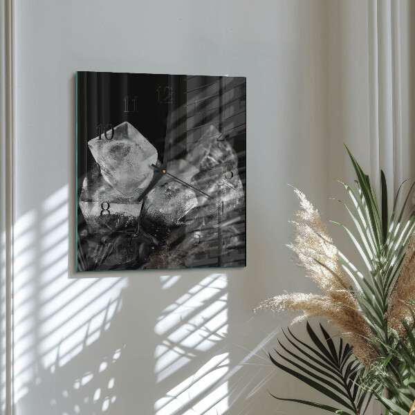 Square wall clock Ice Cubes