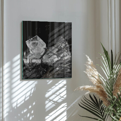 Square wall clock Ice Cubes