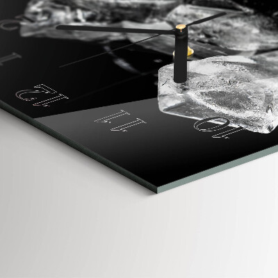 Square wall clock Ice Cubes