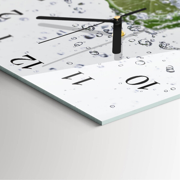 Square wall clock Calcium carbonate
