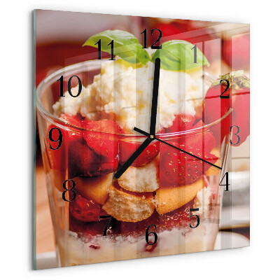 Square wall clock Fruit