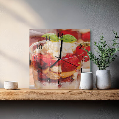 Square wall clock Fruit