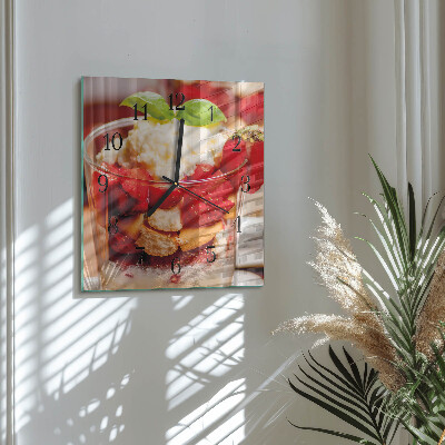 Square wall clock Fruit
