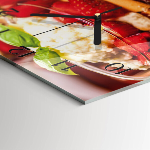 Square wall clock Fruit
