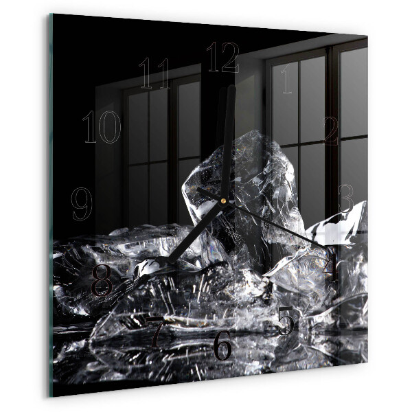 Square wall clock Ice Cubes