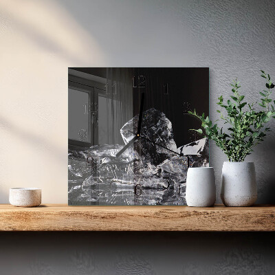 Square wall clock Ice Cubes