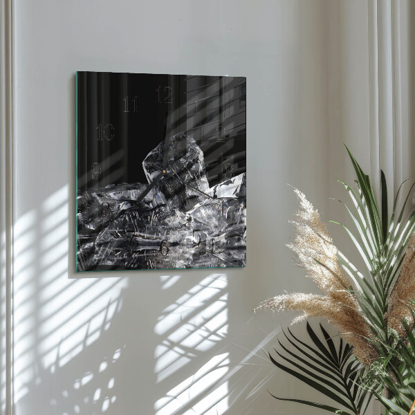 Square wall clock Ice Cubes