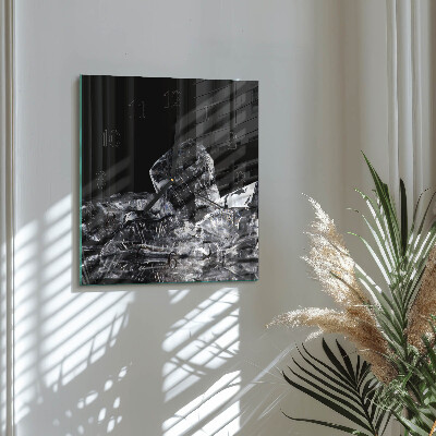 Square wall clock Ice Cubes