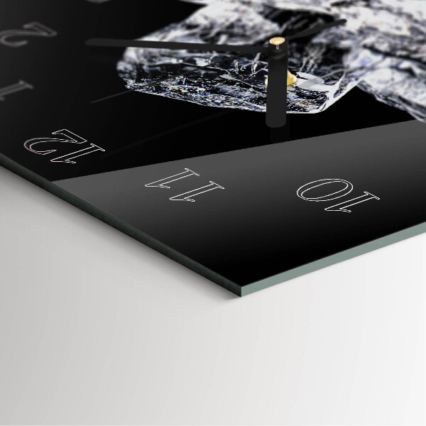 Square wall clock Ice Cubes