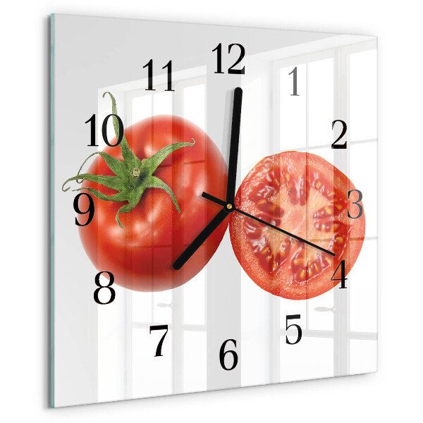 Square wall clock Tomatoes