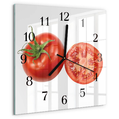 Square wall clock Tomatoes