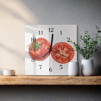 Square wall clock Tomatoes