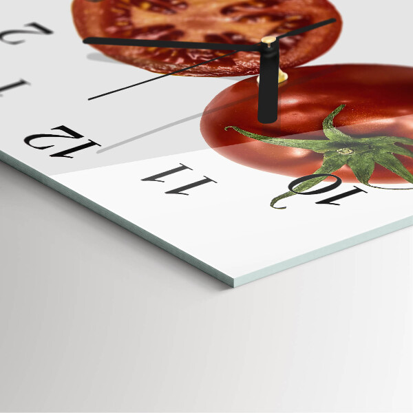 Square wall clock Tomatoes