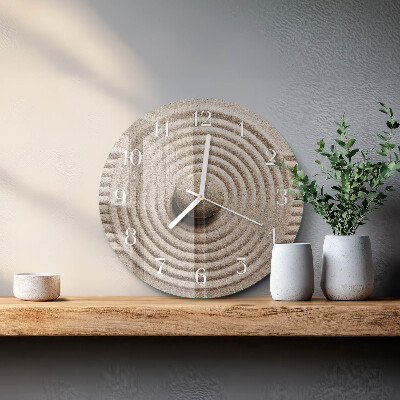Round wall clock Stone