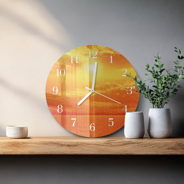 Round wall clock Sunny