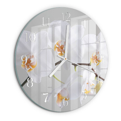 Round wall clock Orchid