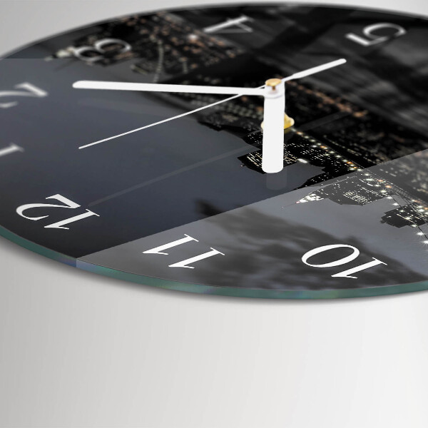 Round wall clock Horizontal Bridge