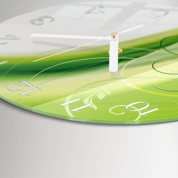 Round wall clock Flower Pattern