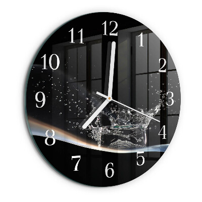 Round wall clock Water