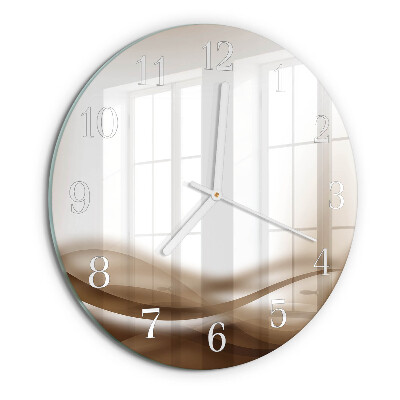 Round wall clock Abstract Lines
