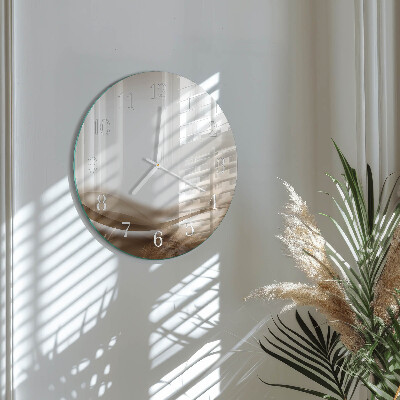Round wall clock Abstract Lines