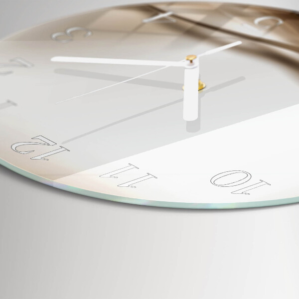 Round wall clock Abstract Lines