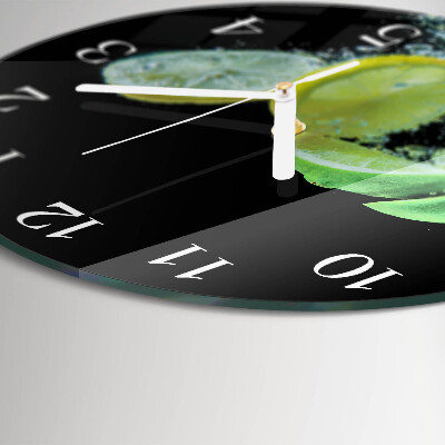 Round wall clock Lemon and Lime