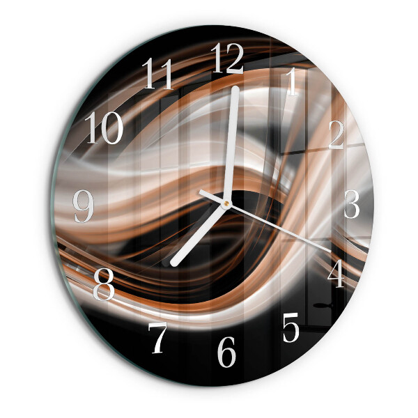 Round wall clock Abstract Art