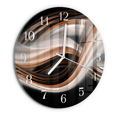 Round wall clock Abstract Art