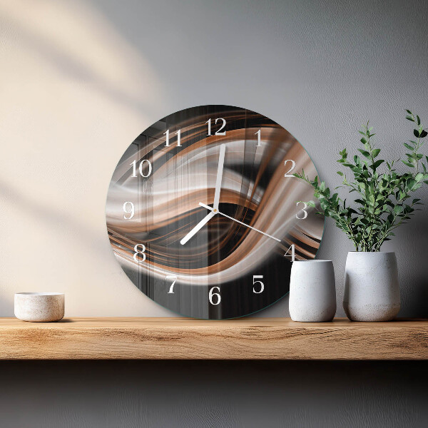 Round wall clock Abstract Art