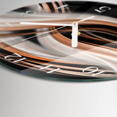 Round wall clock Abstract Art