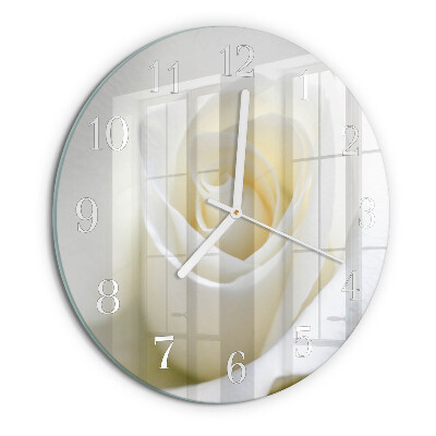 Round wall clock White Rose