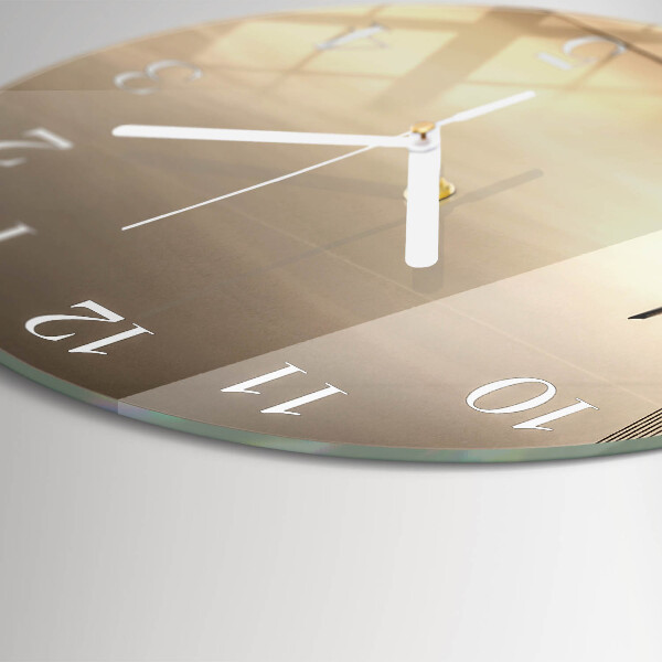 Round wall clock Sepia Bridge