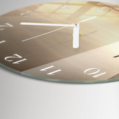 Round wall clock Sepia Bridge
