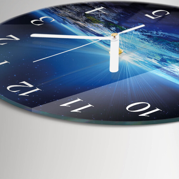 Round wall clock Earth's Universe