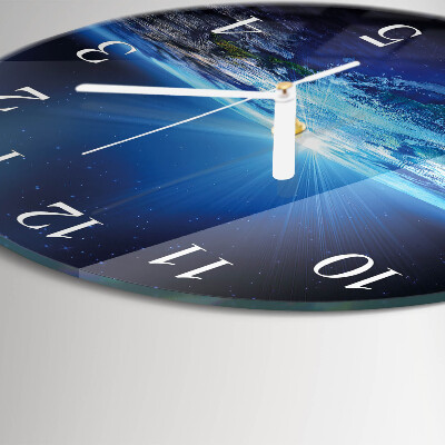 Round wall clock Earth's Universe