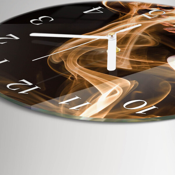 Round wall clock Cup of Coffee