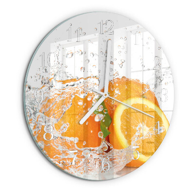 Round wall clock Oranges