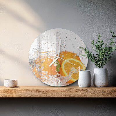 Round wall clock Oranges