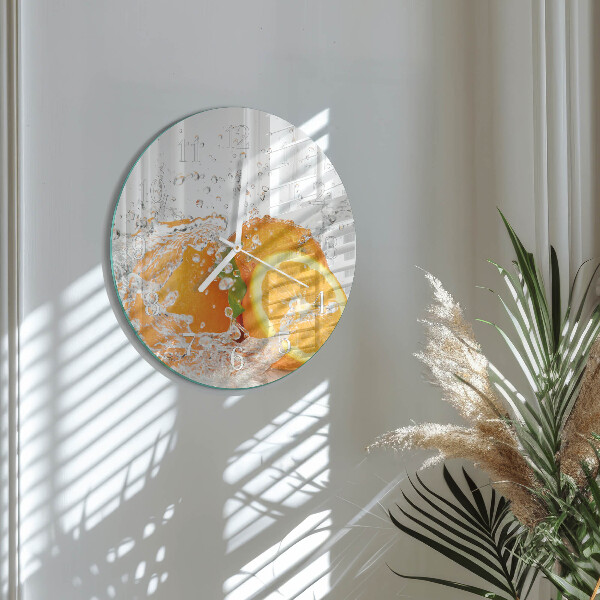 Round wall clock Oranges