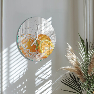 Round wall clock Oranges