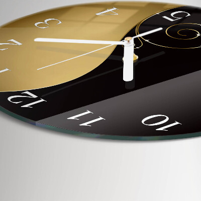 Round wall clock Abstract Art