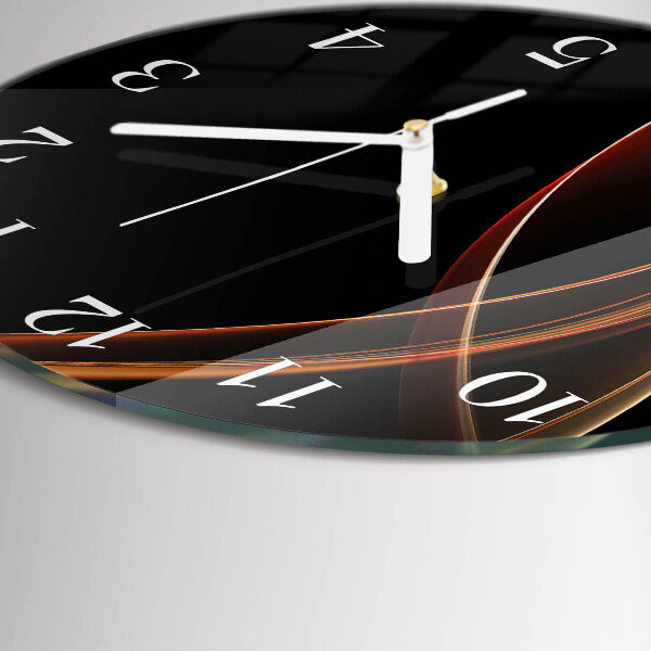 Round wall clock Abstract Lines