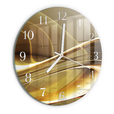 Round wall clock Abstract Lines