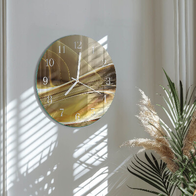 Round wall clock Abstract Lines